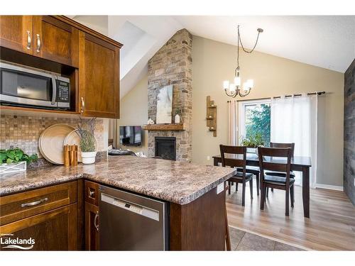 19 Lynden Street, Collingwood, ON - Indoor Photo Showing Kitchen With Fireplace