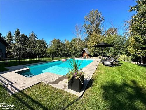 11 Woodview Drive, Clearview, ON - Outdoor With In Ground Pool With Backyard