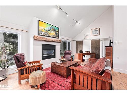 23 Forest Drive, Collingwood, ON - Indoor Photo Showing Living Room With Fireplace