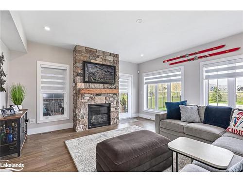 104 Red Pine Street, The Blue Mountains, ON - Indoor Photo Showing Living Room With Fireplace