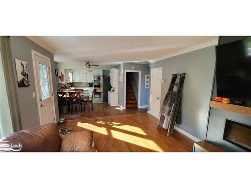 96 West Browns Road, Huntsville, ON - Indoor Photo Showing Living Room With Fireplace