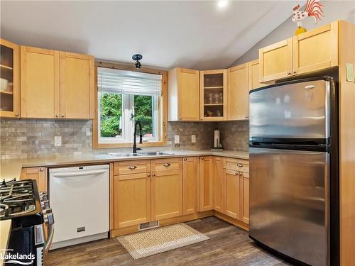 1041 Big Island Road, Bracebridge, ON - Indoor Photo Showing Kitchen With Stainless Steel Kitchen With Double Sink