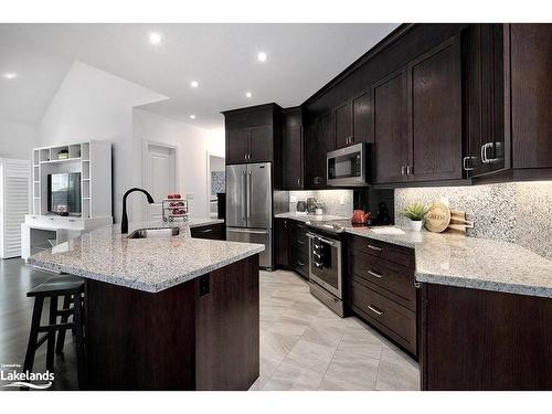 112 Admirals Trail, Thornbury, ON - Indoor Photo Showing Kitchen With Stainless Steel Kitchen With Upgraded Kitchen