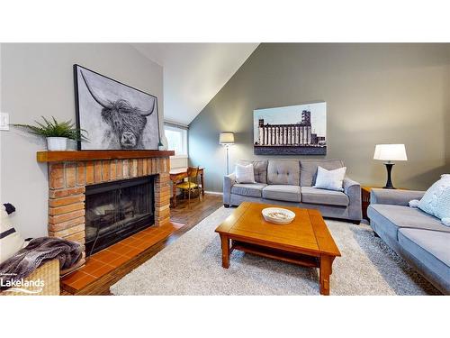 214 Escarpment Crescent, Collingwood, ON - Indoor Photo Showing Living Room With Fireplace