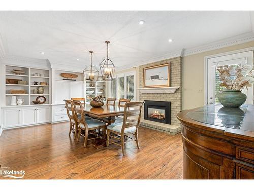 119 5Th Avenue E, Owen Sound, ON - Indoor Photo Showing Dining Room With Fireplace