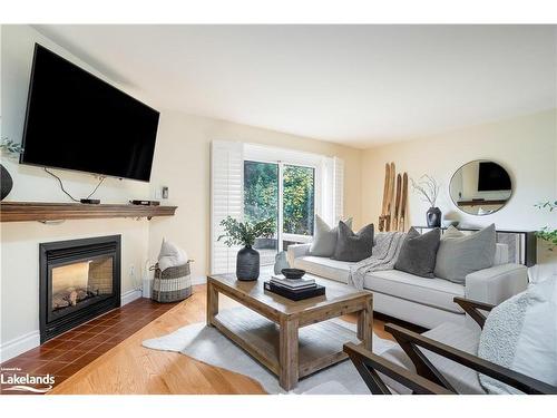 3-63 Bay Street W, Thornbury, ON - Indoor Photo Showing Living Room With Fireplace