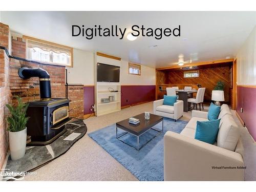 364 Walnut Street, Collingwood, ON - Indoor Photo Showing Living Room With Fireplace