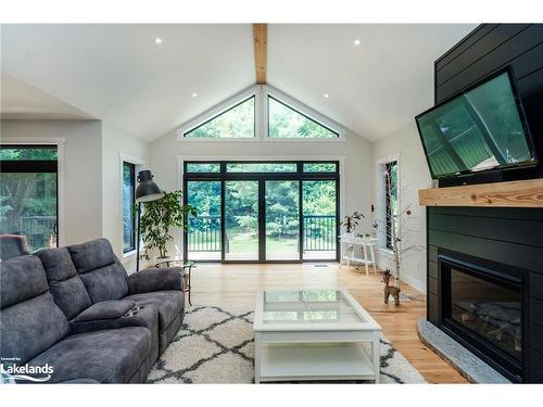 348 Fuller Avenue, Midland, ON - Indoor Photo Showing Living Room With Fireplace