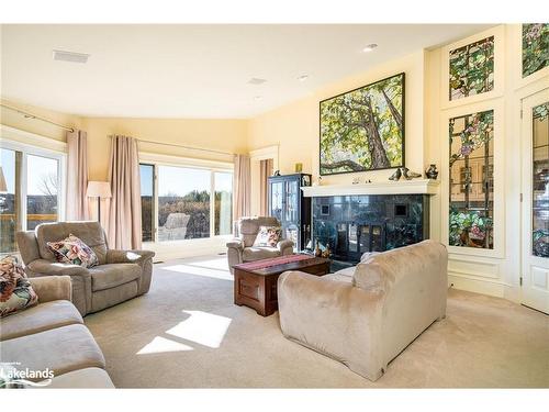 1651 County Road 124, Clearview, ON - Indoor Photo Showing Living Room With Fireplace