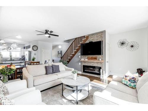 42 Joseph Trail, Collingwood, ON - Indoor Photo Showing Living Room With Fireplace