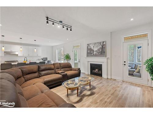 79 Chambery Street, Bracebridge, ON - Indoor Photo Showing Living Room With Fireplace