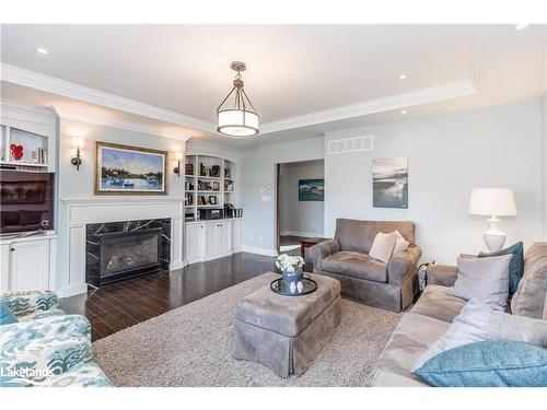 828350 32 Side Road Glencairn Townline, Mulmur, ON - Indoor Photo Showing Living Room With Fireplace