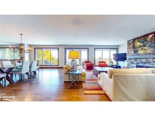 589370 Grey 19 Road, The Blue Mountains, ON - Indoor Photo Showing Living Room With Fireplace