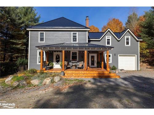 1236 Butter And Egg Road Road, Bracebridge, ON - Outdoor With Deck Patio Veranda With Facade