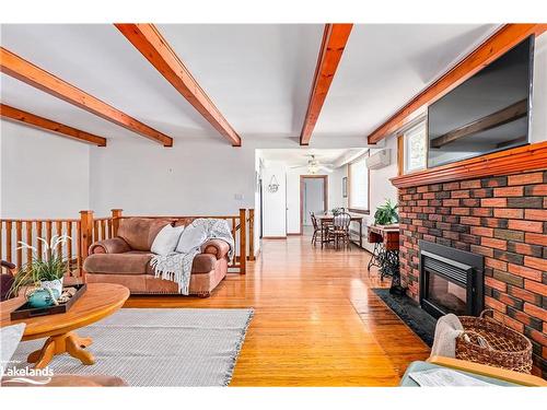 A-272 Sykes Street S, Meaford, ON - Indoor Photo Showing Living Room With Fireplace