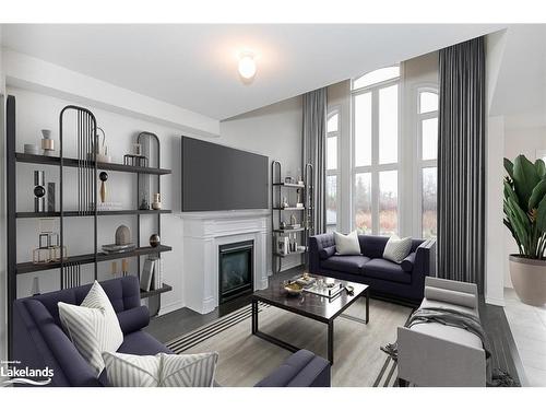 27 Pearl Street, Wasaga Beach, ON - Indoor Photo Showing Living Room With Fireplace