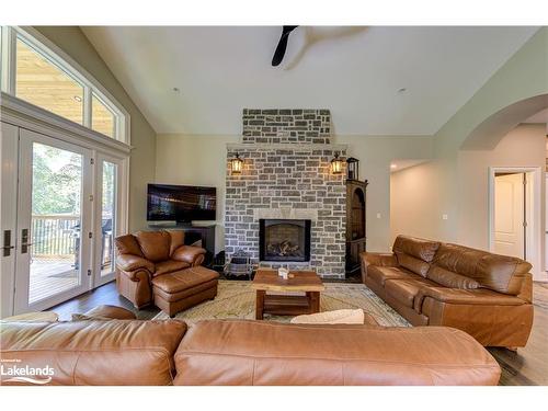 833 Eastdale Drive, Wasaga Beach, ON - Indoor Photo Showing Living Room With Fireplace