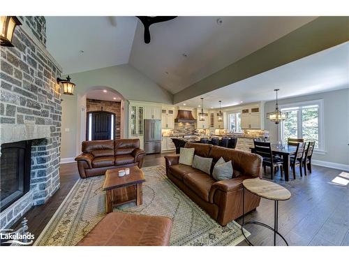 833 Eastdale Drive, Wasaga Beach, ON - Indoor Photo Showing Living Room With Fireplace