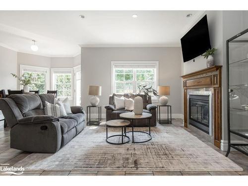 75 Edward Street E, Creemore, ON - Indoor Photo Showing Living Room With Fireplace