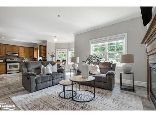 75 Edward Street E, Creemore, ON - Indoor Photo Showing Living Room With Fireplace