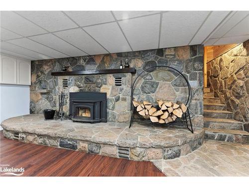 1105 Rosseau Lake Road No. 1, Bent River, ON - Indoor With Fireplace