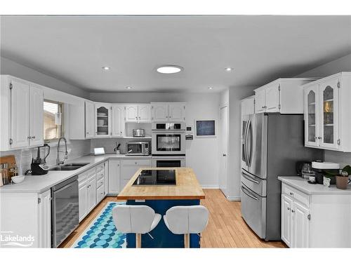 3772 Harry'S Lane, Ramara, ON - Indoor Photo Showing Kitchen With Double Sink