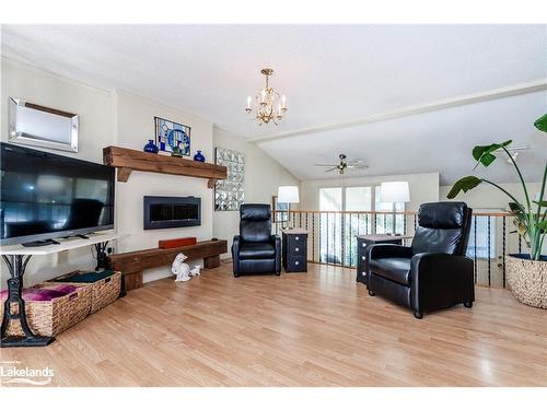 671 Algonquin Drive, Midland, ON - Indoor Photo Showing Living Room With Fireplace