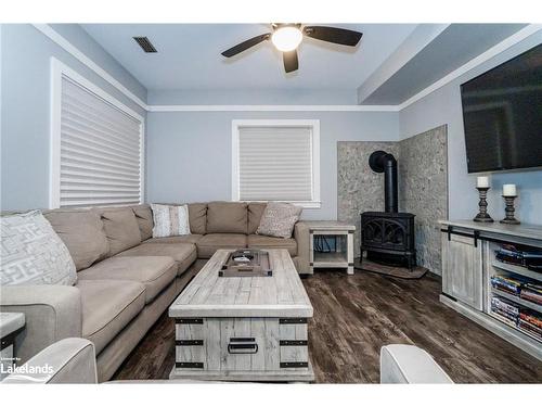 1749 Champlain Road, Tiny, ON - Indoor Photo Showing Living Room With Fireplace