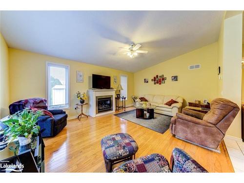 45 Pennsylvania Avenue, Wasaga Beach, ON - Indoor Photo Showing Living Room With Fireplace