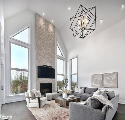 122 Maryward Crescent, The Blue Mountains, ON - Indoor Photo Showing Living Room With Fireplace