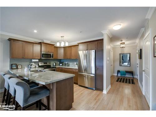 412-10-B Kimberley Avenue, Bracebridge, ON - Indoor Photo Showing Kitchen With Stainless Steel Kitchen With Double Sink