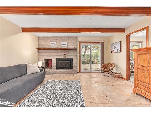 54 Townley St Street, Nottawa, ON - Indoor Photo Showing Living Room With Fireplace