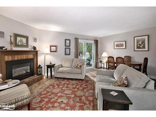 9-127 Alfred Street, Thornbury, ON - Indoor Photo Showing Living Room With Fireplace