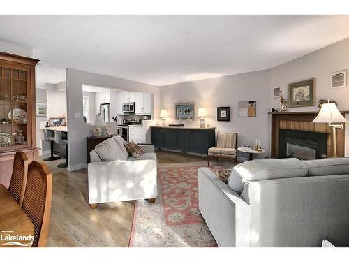 9-127 Alfred Street, Thornbury, ON - Indoor Photo Showing Living Room With Fireplace