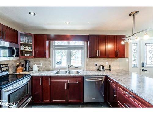 3 Anne Street, Penetanguishene, ON - Indoor Photo Showing Kitchen With Double Sink