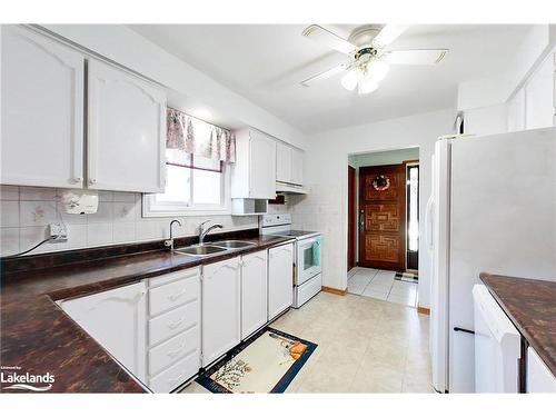 221 John Street, Stayner, ON - Indoor Photo Showing Kitchen With Double Sink