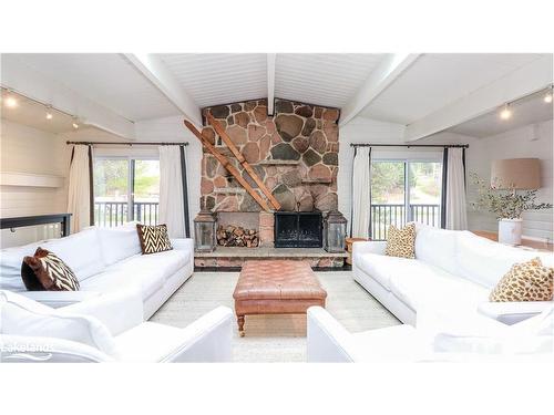 102 Wyandot Court, The Blue Mountains, ON - Indoor Photo Showing Living Room With Fireplace