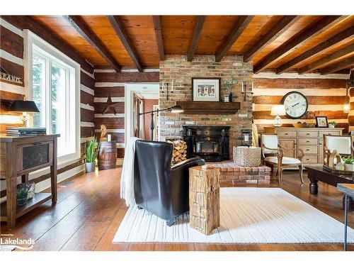 587318 10Th Sideroad, Mulmur, ON - Indoor With Fireplace