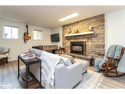 109 Knox Road W, Wasaga Beach, ON - Indoor Photo Showing Living Room With Fireplace