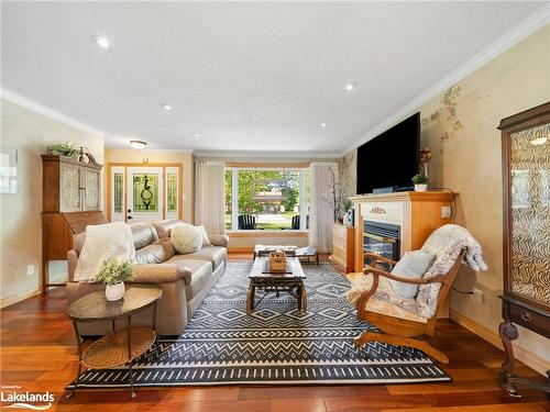 1859 Warminster Sideroad, Oro-Medonte, ON - Indoor Photo Showing Living Room With Fireplace