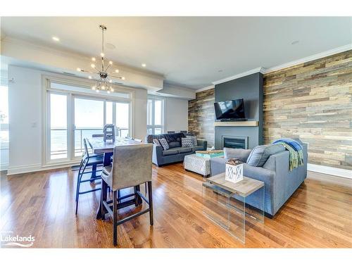 307-764 River Road E, Wasaga Beach, ON - Indoor Photo Showing Living Room With Fireplace