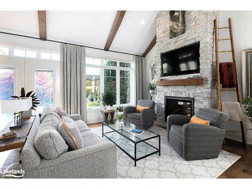 110 Landry Lane, Thornbury, ON - Indoor Photo Showing Living Room With Fireplace