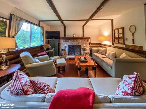 1 & 2-1230 Miriam Drive, Bracebridge, ON - Indoor Photo Showing Living Room With Fireplace