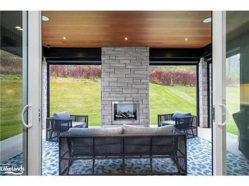 132 Dorothy Drive, The Blue Mountains, ON - Outdoor With Fireplace With Deck Patio Veranda With Exterior