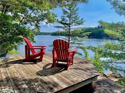 1079 Fire Route 11 E, Gravenhurst, ON - Outdoor With Body Of Water With Deck Patio Veranda With View