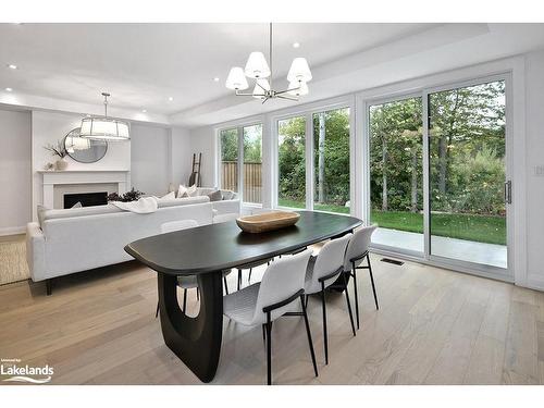 16-134 Landry Lane, Thornbury, ON - Indoor Photo Showing Dining Room With Fireplace