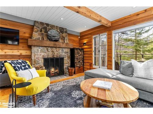 51 South Road, Glen Huron, ON - Indoor Photo Showing Living Room With Fireplace