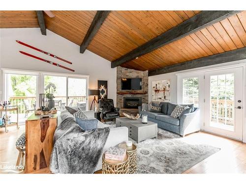 156 Chamonix Crescent, The Blue Mountains, ON - Indoor Photo Showing Living Room With Fireplace