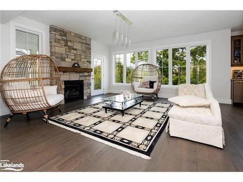 364 Yellow Birch Crescent, The Blue Mountains, ON - Indoor Photo Showing Living Room With Fireplace