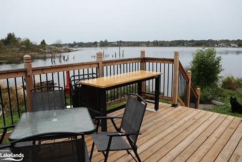 5 Holland Avenue, Byng Inlet, ON - Outdoor With Body Of Water With Deck Patio Veranda With Exterior